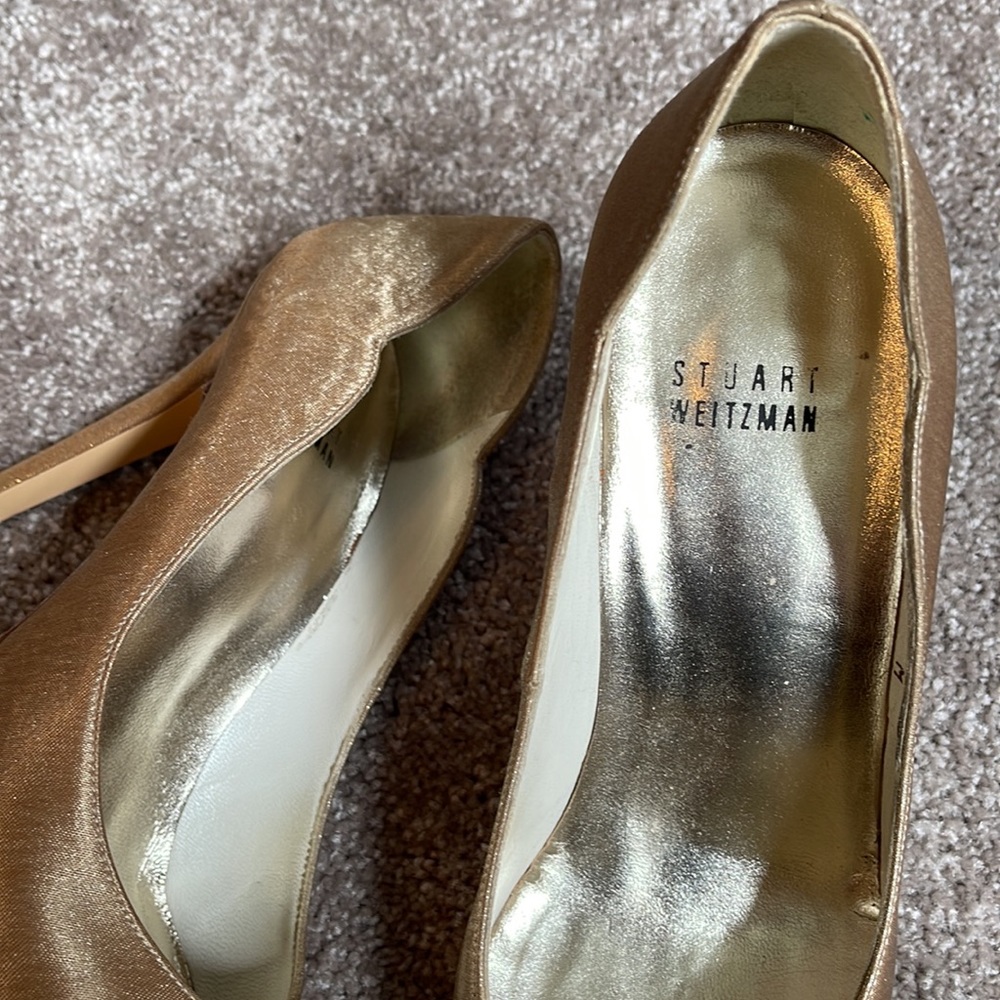 Sparkly Stuart Weizmann Pumps W7 - image 3
